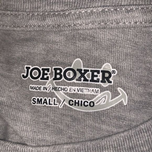 Joe Boxer Team Santa Gray Long Sleeve Shirt Small - Picture 2 of 7